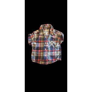 The Children’s Place Plaid‎ Button-Up Boys Size 6-9 Months – Casual Dressy shirt